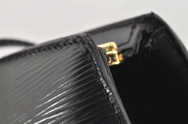 Auth Louis Vuitton Epi Saint Jacques Shopping Shoulder Bag Black M52262 LV 2330K