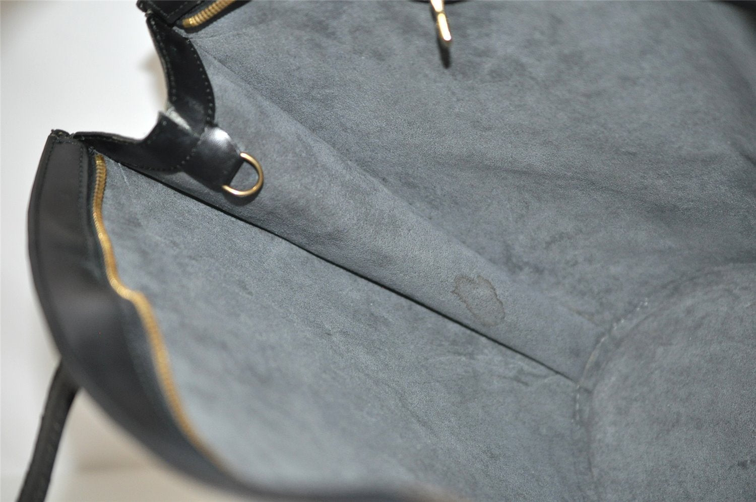 Auth Louis Vuitton Epi Saint Jacques Shopping Shoulder Bag Black M52262 LV 2330K