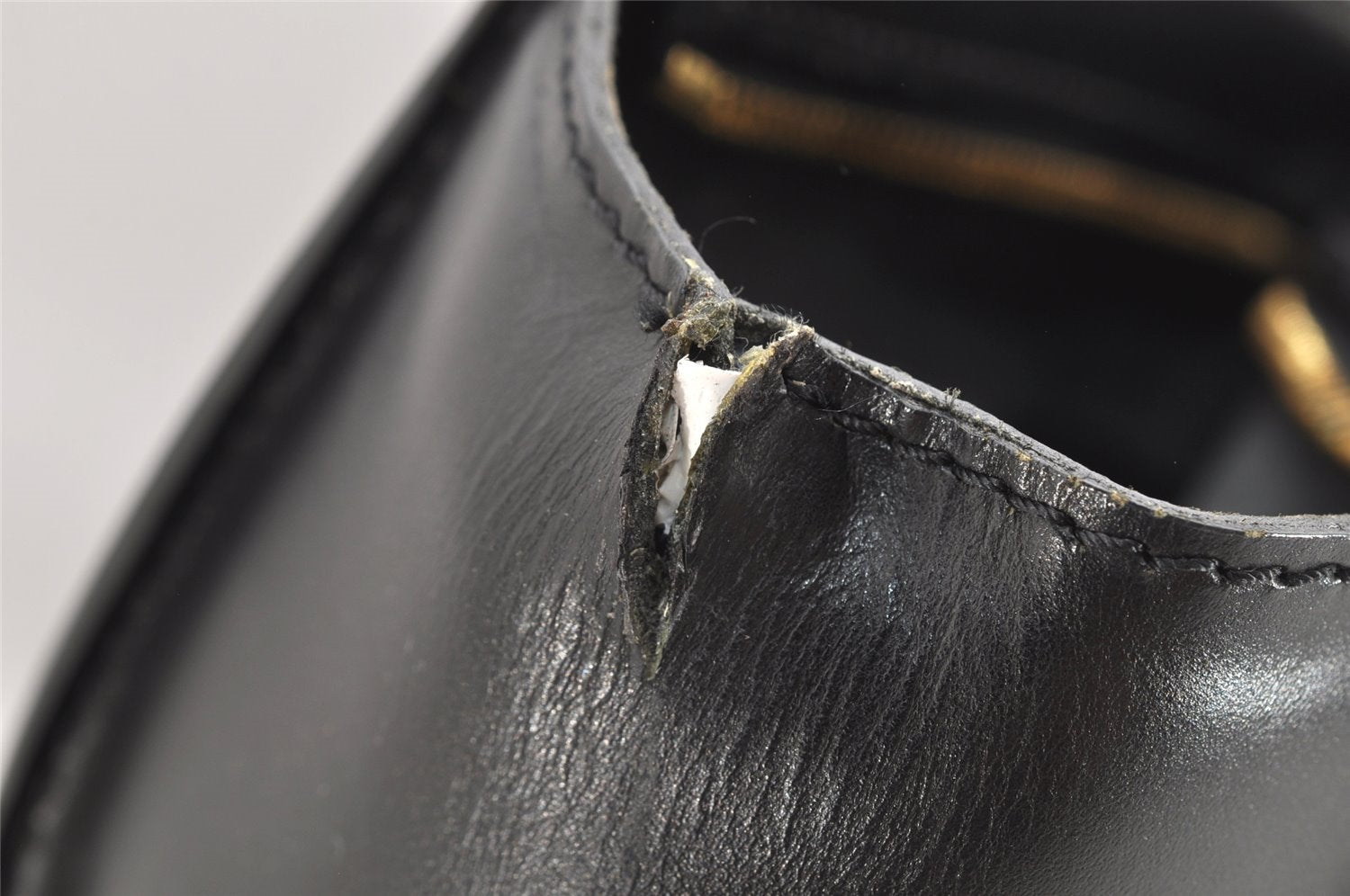 Auth Louis Vuitton Epi Saint Jacques Shopping Shoulder Bag Black M52262 LV 2330K