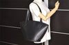 Auth Louis Vuitton Epi Saint Jacques Shopping Shoulder Bag Black M52262 LV 2330K