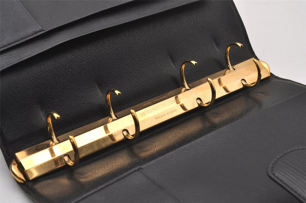 Authentic Louis Vuitton Epi Agenda GM Notebook Cover Black R20212 LV 2331I