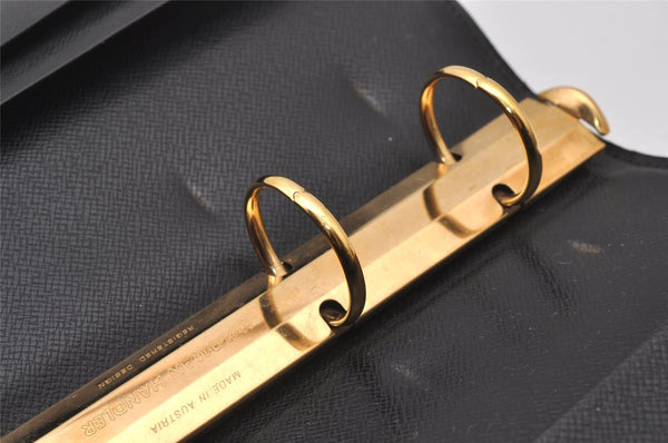 Authentic Louis Vuitton Epi Agenda GM Notebook Cover Black R20212 LV 2331I