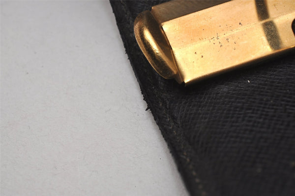 Authentic Louis Vuitton Epi Agenda GM Notebook Cover Black R20212 LV 2331I