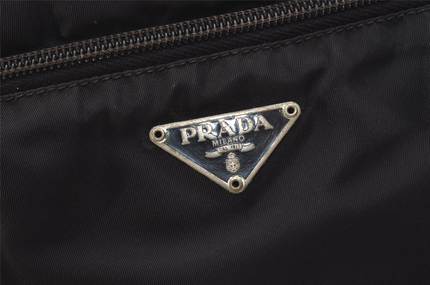 Authentic PRADA Vintage Nylon Tessuto Leather Shoulder Cross Bag Black 2331J