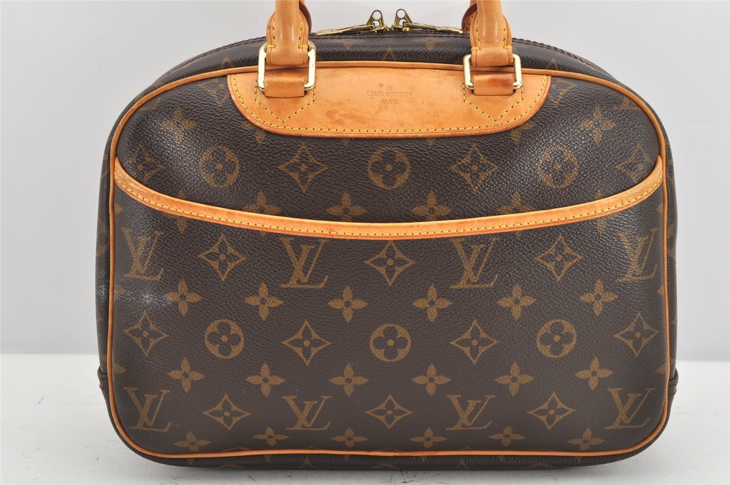 Authentic Louis Vuitton Monogram Trouville Hand Bag Purse M42228 LV 2331K