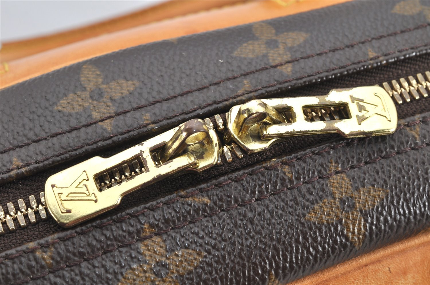 Authentic Louis Vuitton Monogram Trouville Hand Bag Purse M42228 LV 2331K