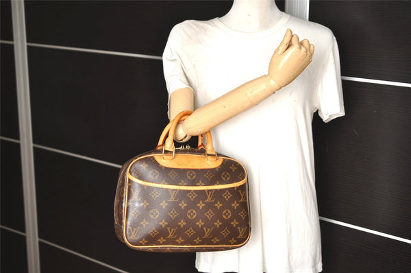 Authentic Louis Vuitton Monogram Trouville Hand Bag Purse M42228 LV 2331K