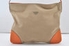 Authentic PRADA CANAPA CINGHI Canvas Leather Shoulder Bag VS0032 Beige  2332J