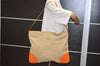 Authentic PRADA CANAPA CINGHI Canvas Leather Shoulder Bag VS0032 Beige  2332J