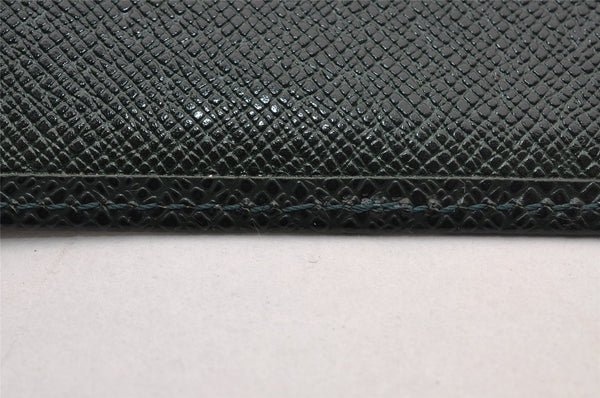 Authentic Louis Vuitton Taiga Porte 14 Cartes Credit Wallet M30404 Green 2333I