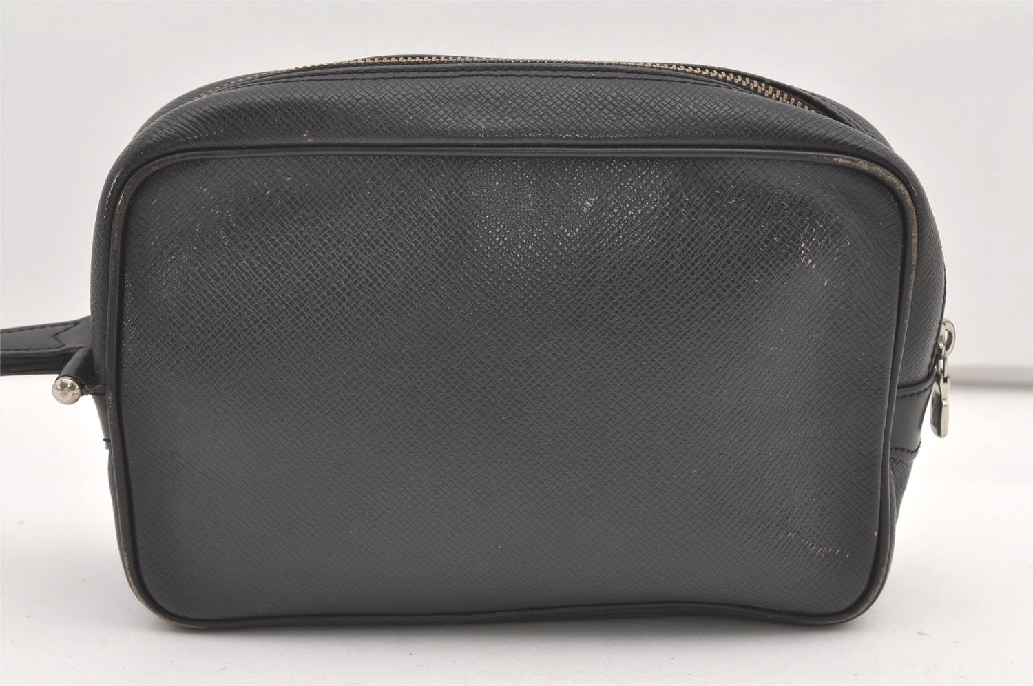 Authentic Louis Vuitton Taiga Kaluga Clutch Bag Black M30812 LV 2333J