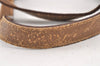 Authentic GUCCI Vintage Shoulder Tote Bag GG PVC Leather Brown 2334K