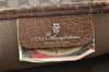 Authentic GUCCI Vintage Shoulder Tote Bag GG PVC Leather Brown 2334K