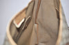 Authentic GUCCI Vintage Shoulder Tote Bag GG PVC Leather Brown 2334K