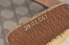 Authentic GUCCI Vintage Shoulder Tote Bag GG PVC Leather Brown 2334K