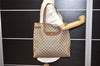 Authentic GUCCI Vintage Shoulder Tote Bag GG PVC Leather Brown 2334K
