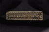 Authentic FENDI Zucchino Hand Boston Bag Purse PVC Leather Gold Black 2335I