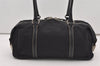 Authentic PRADA Nylon Tessuto Leather Shoulder Hand Bag Purse Black 2335J