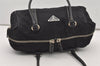 Authentic PRADA Nylon Tessuto Leather Shoulder Hand Bag Purse Black 2335J