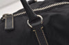 Authentic PRADA Nylon Tessuto Leather Shoulder Hand Bag Purse Black 2335J