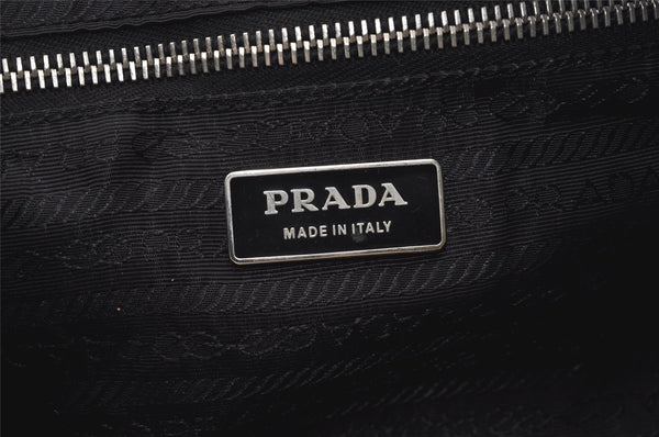 Authentic PRADA Nylon Tessuto Leather Shoulder Hand Bag Purse Black 2335J