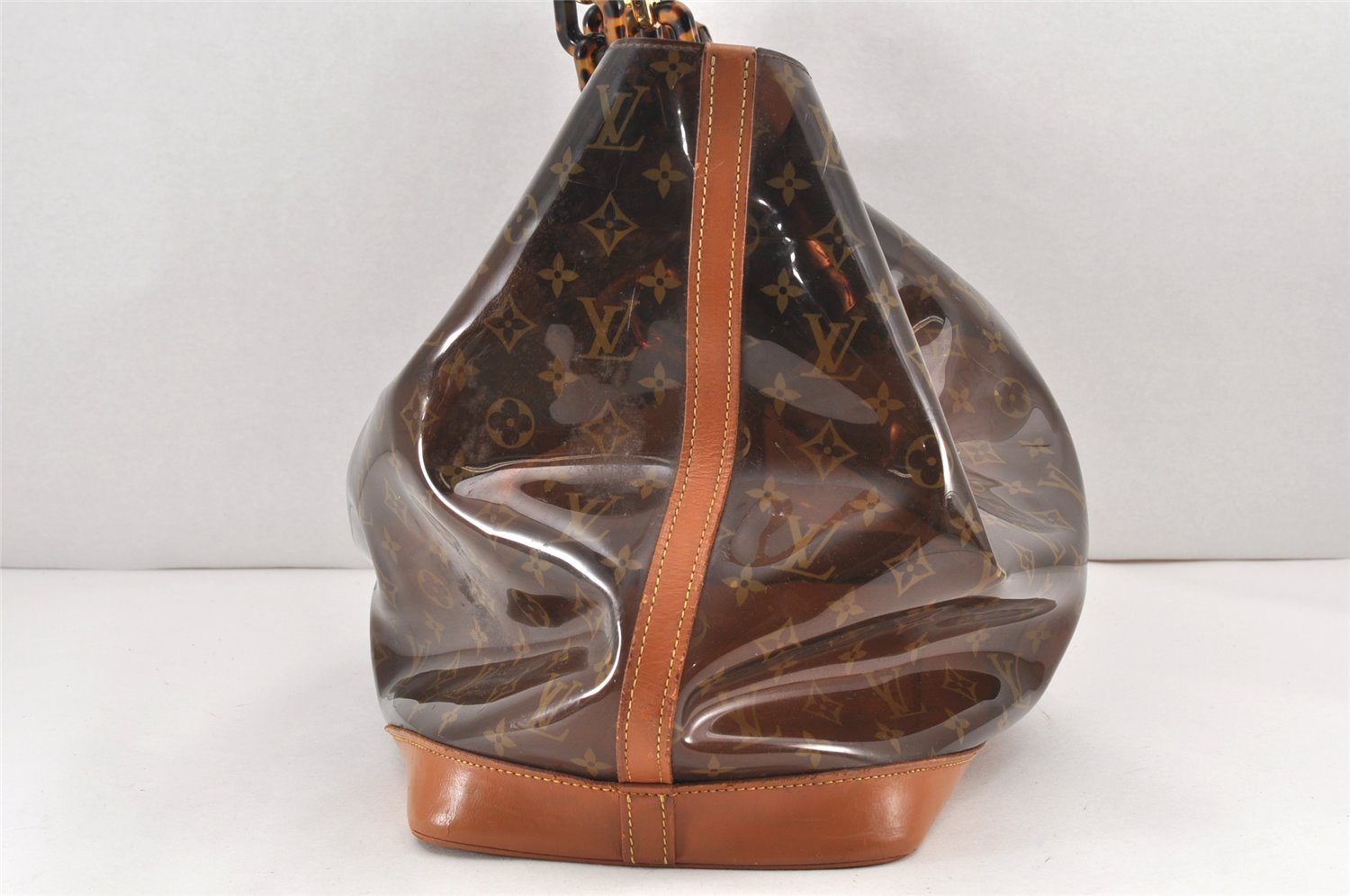 Authentic Louis Vuitton Monogram Vinyl Cabas Ambre GM Tote Bag M92500 LV 2335K