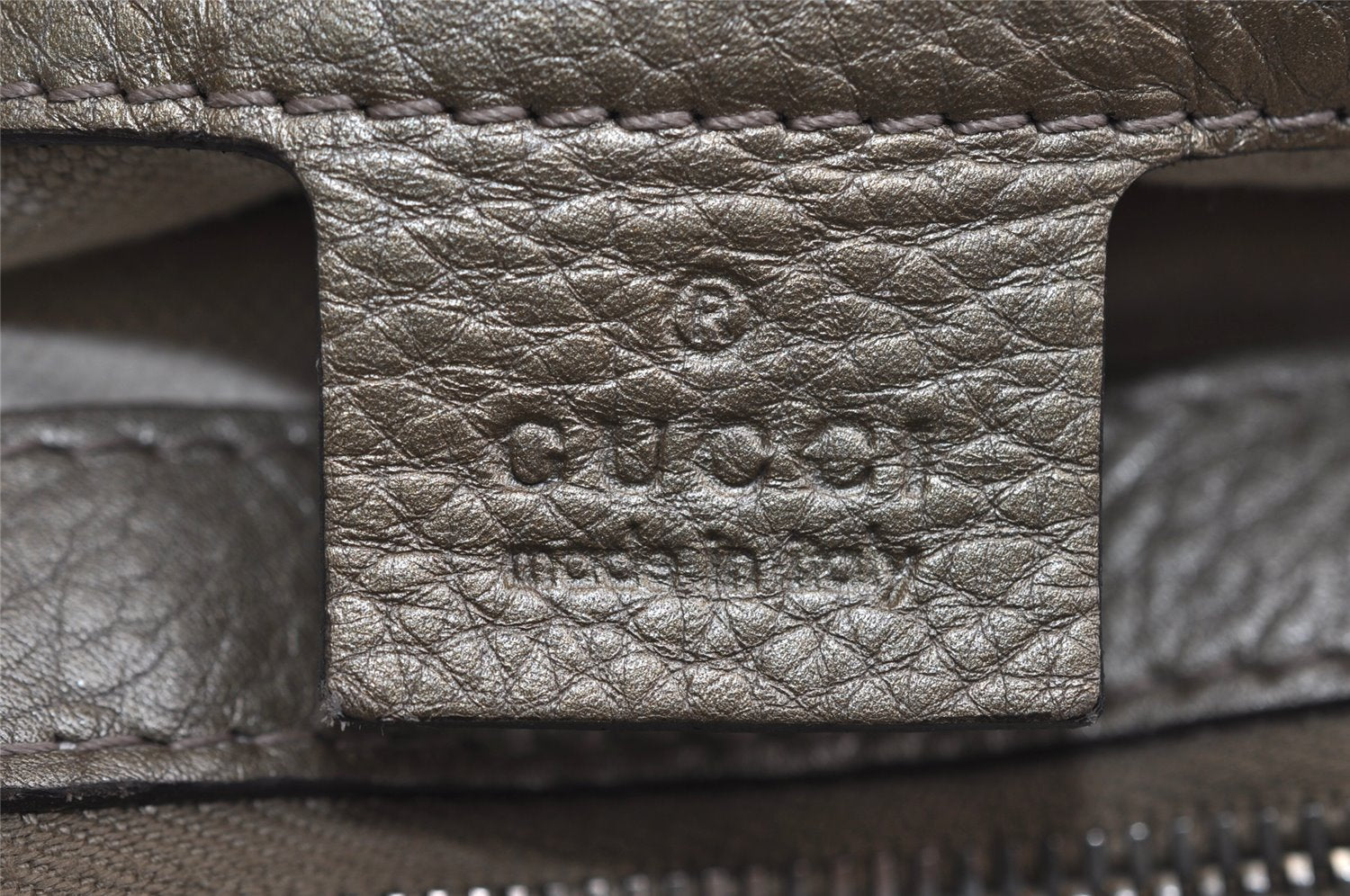 Authentic GUCCI Bamboo Bella Shoulder Bag GG Canvas Leather 269945 Brown 2336I