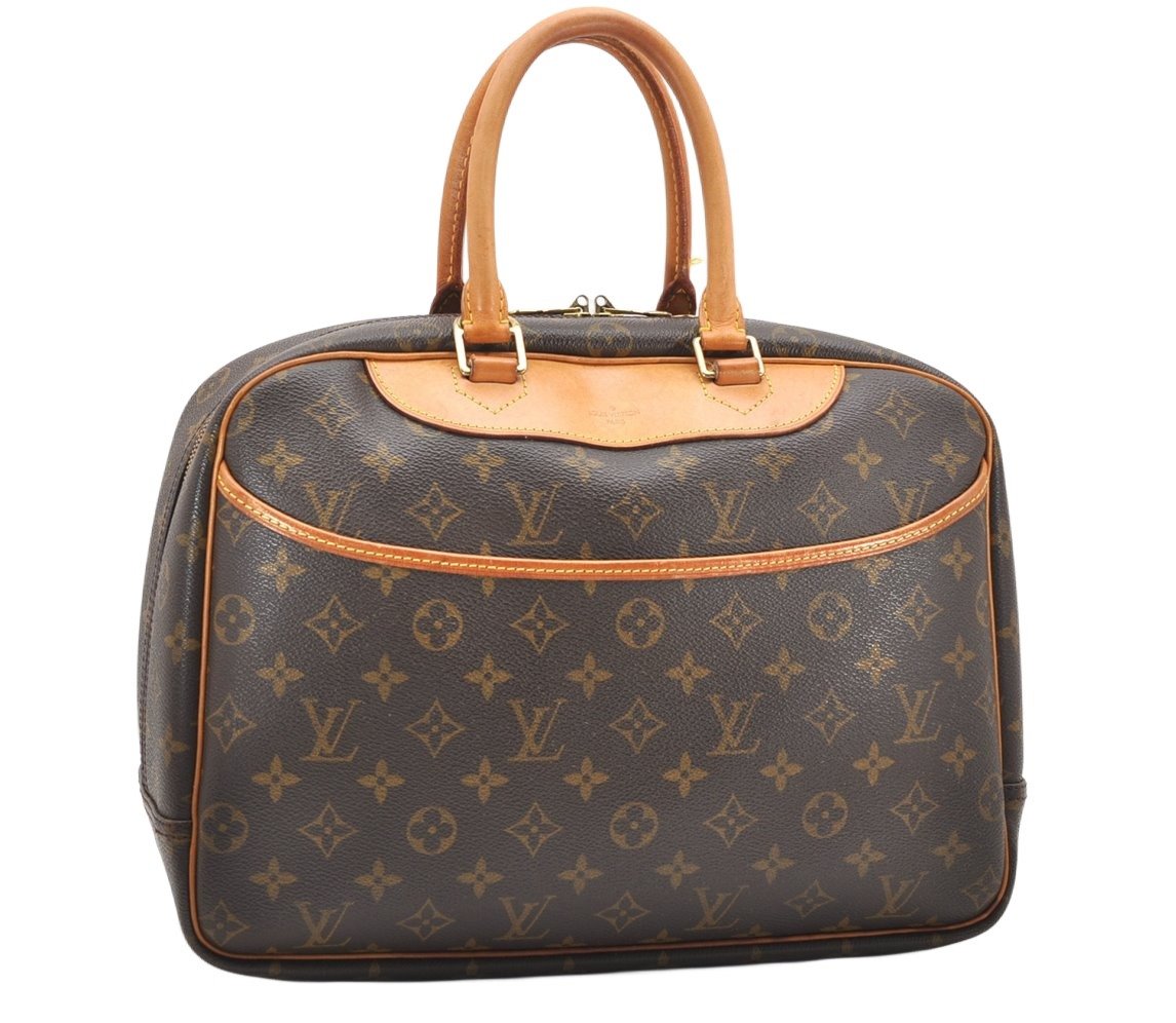 Authentic Louis Vuitton Monogram Deauville Hand Bag M47270 LV 2336K