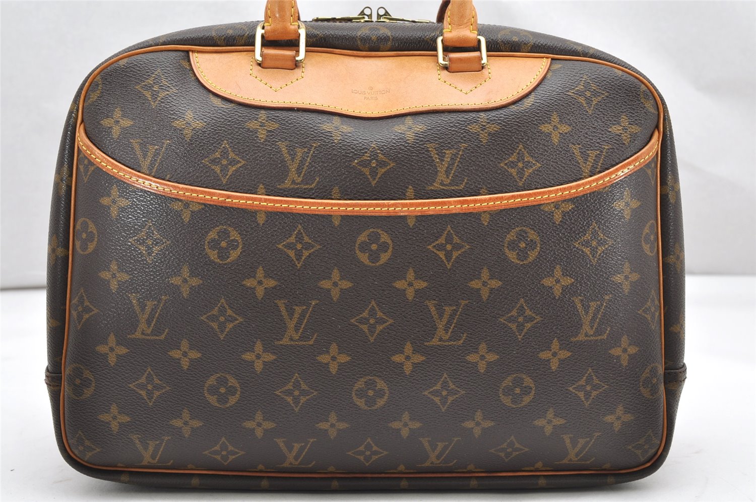 Authentic Louis Vuitton Monogram Deauville Hand Bag M47270 LV 2336K