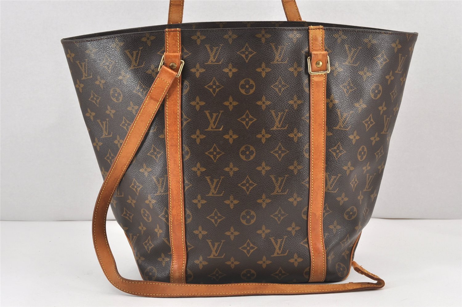 Authentic Louis Vuitton Monogram Sac Shopping PM Tote Bag M51108 LV Junk 2338K
