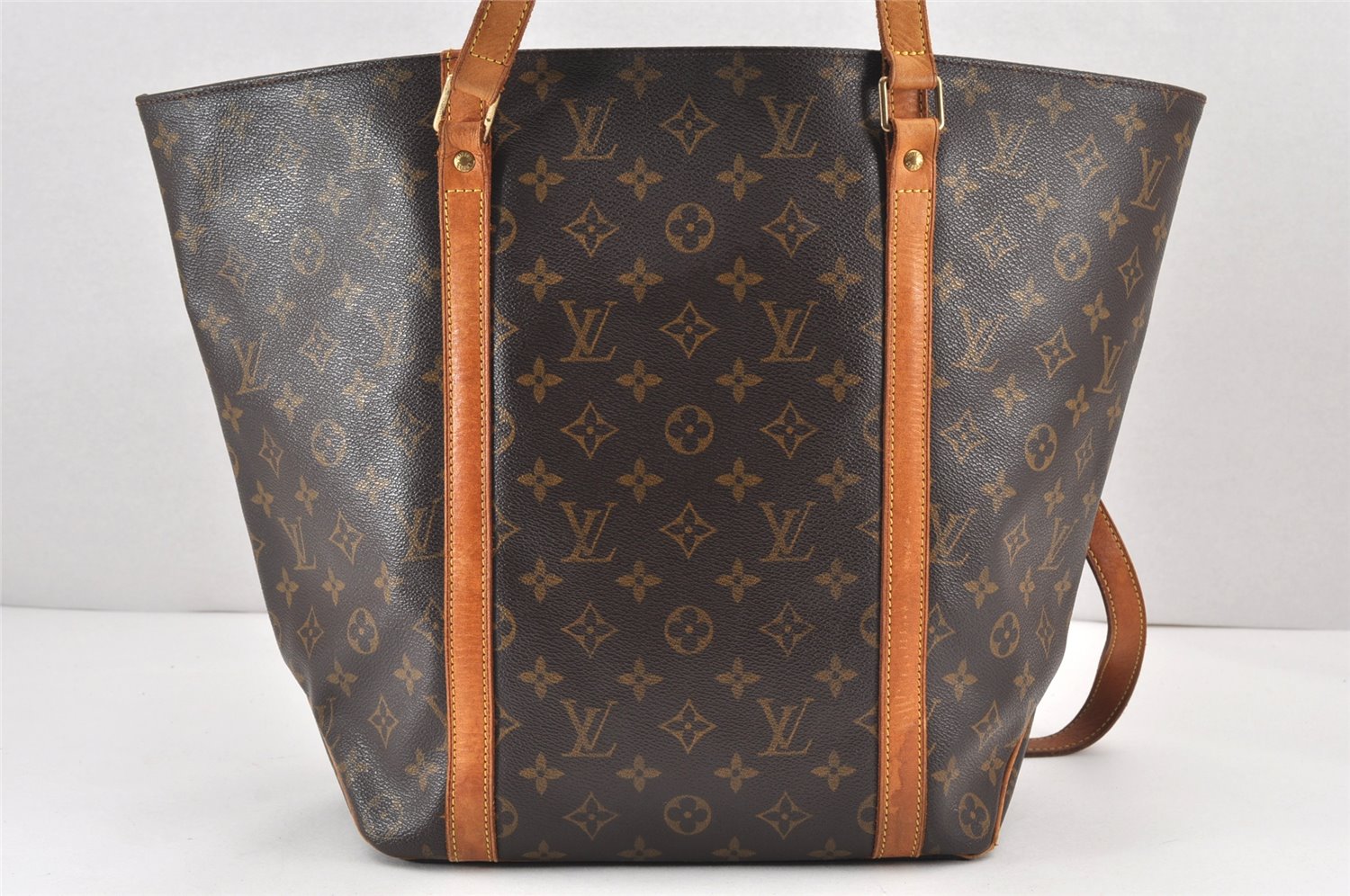 Authentic Louis Vuitton Monogram Sac Shopping PM Tote Bag M51108 LV Junk 2338K