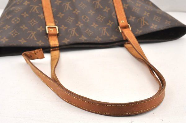 Authentic Louis Vuitton Monogram Sac Shopping PM Tote Bag M51108 LV Junk 2338K