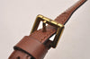 Authentic Louis Vuitton Leather Shoulder Strap Brown 39-45.9" LV 2339J