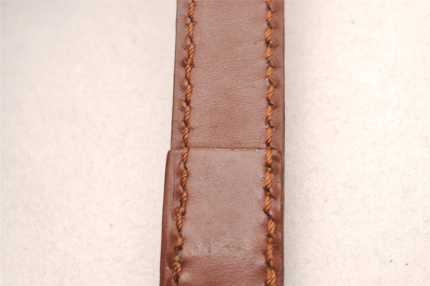 Authentic Louis Vuitton Leather Shoulder Strap Brown 39-45.9