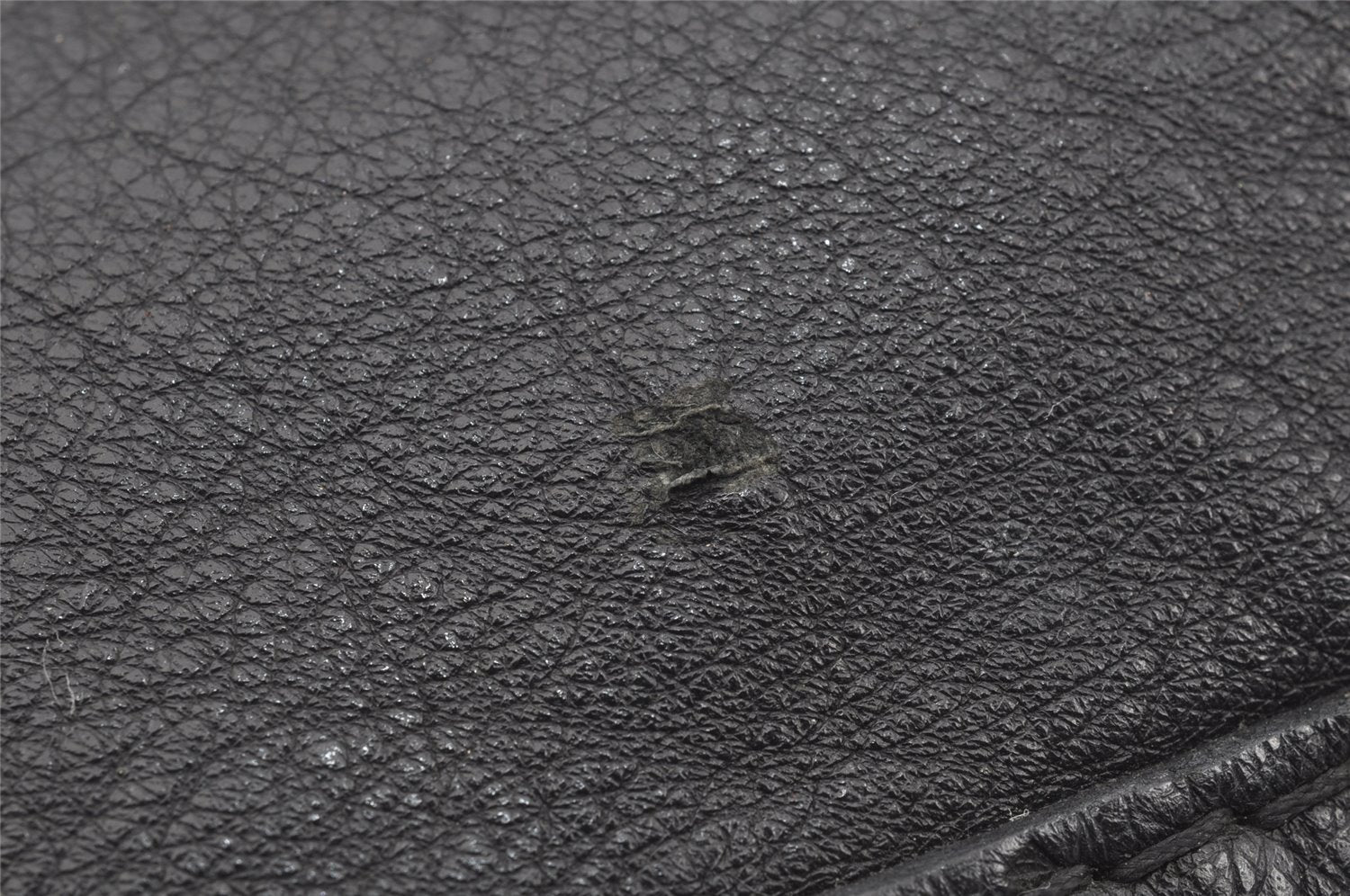 Authentic GUCCI Guccissima Charlotte Shoulder Bag GG Leather 203503 Black 2340I