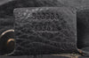 Authentic GUCCI Guccissima Charlotte Shoulder Bag GG Leather 203503 Black 2340I