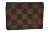 Authentic Louis Vuitton Damier Porte 2 Cartes Vertical Card Case N60533 LV 2340J