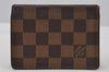 Authentic Louis Vuitton Damier Porte 2 Cartes Vertical Card Case N60533 LV 2340J