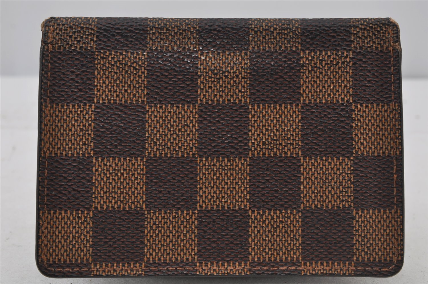 Authentic Louis Vuitton Damier Porte 2 Cartes Vertical Card Case N60533 LV 2340J