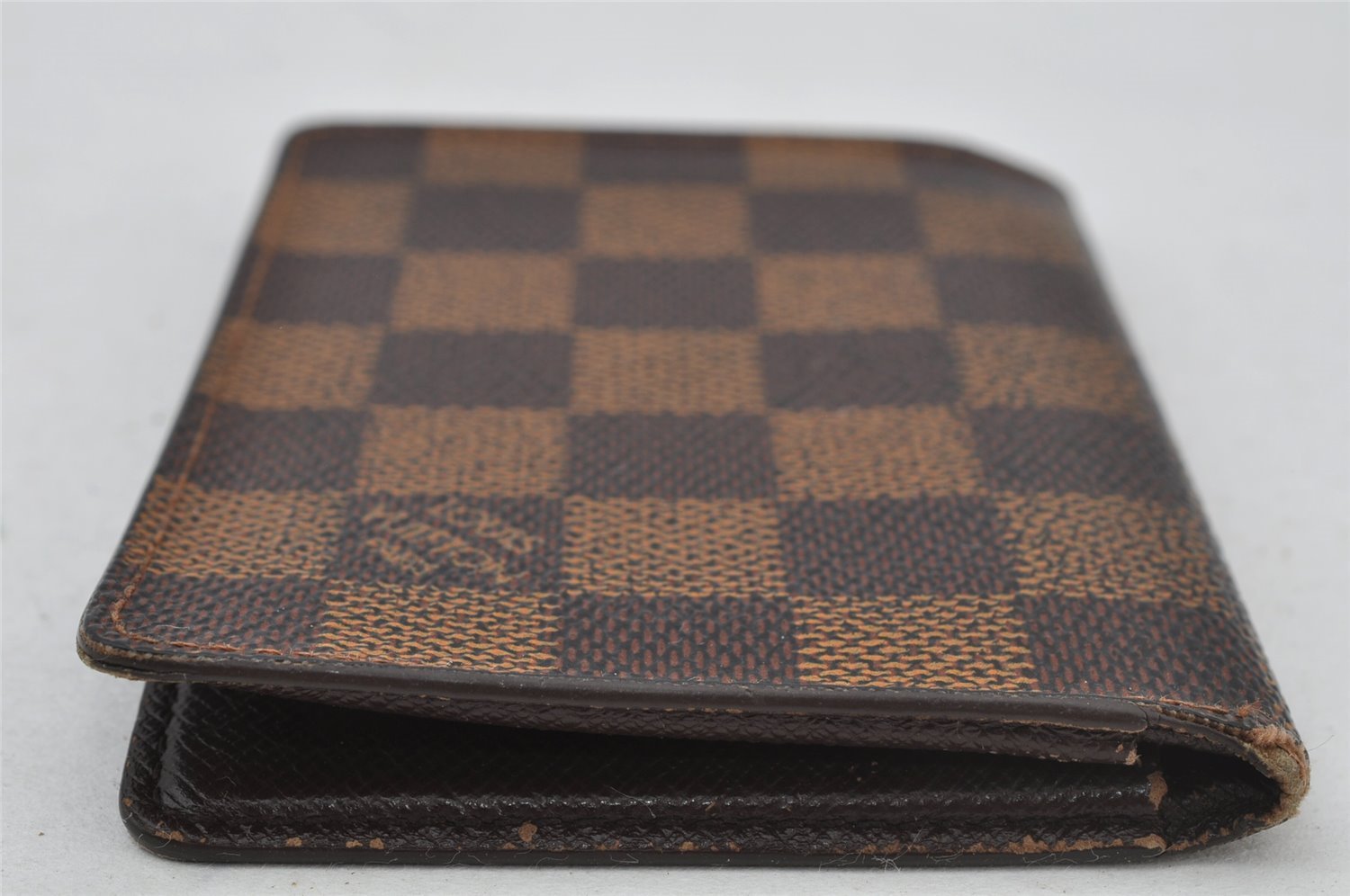 Authentic Louis Vuitton Damier Porte 2 Cartes Vertical Card Case N60533 LV 2340J