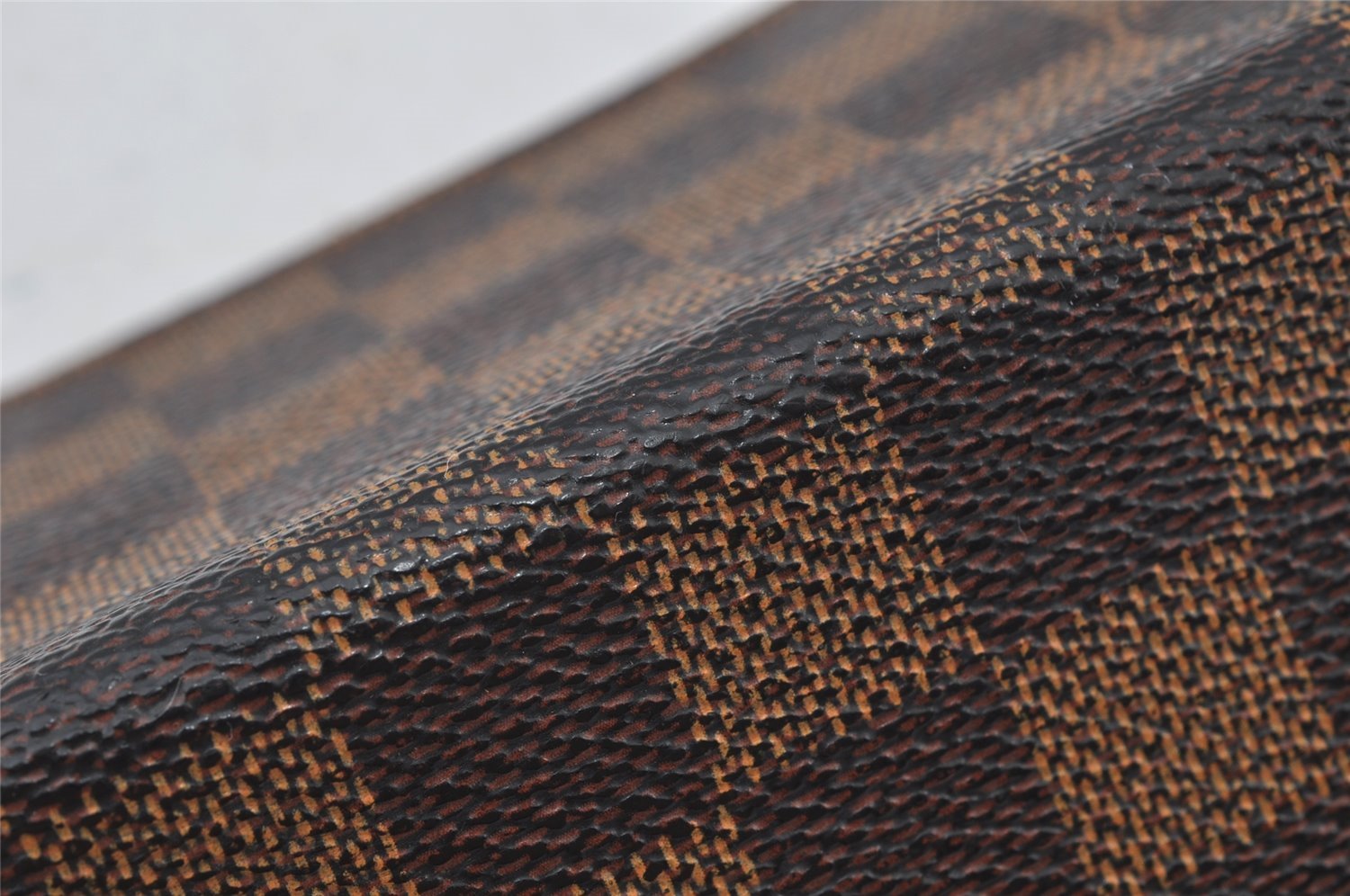 Authentic Louis Vuitton Damier Porte 2 Cartes Vertical Card Case N60533 LV 2340J