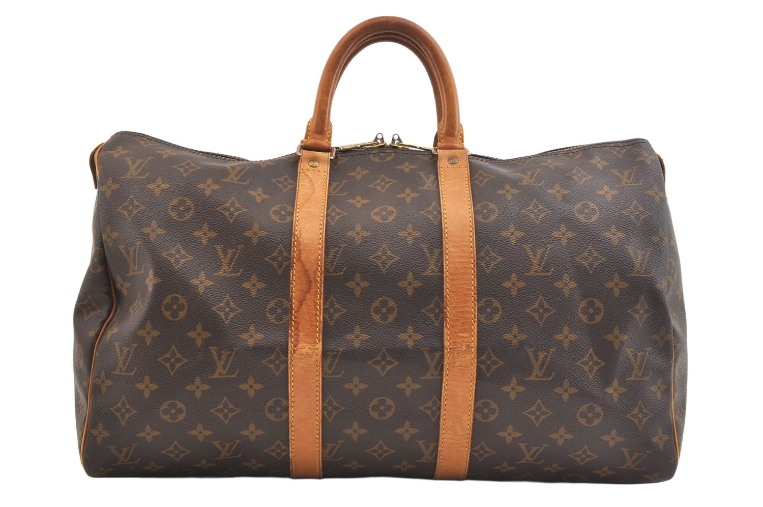 Authentic Louis Vuitton Monogram Keepall 45 Travel Boston Bag M41428 LV 2340K