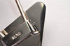 Authentic PRADA Vintage Metal Logo Key Ring Charm Silver Plating Black 2341J