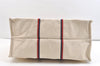 Authentic GUCCI Ouroboros Logo Tote Hand Bag Canvas 484690 White 2341K