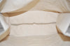 Authentic GUCCI Ouroboros Logo Tote Hand Bag Canvas 484690 White 2341K