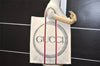 Authentic GUCCI Ouroboros Logo Tote Hand Bag Canvas 484690 White 2341K
