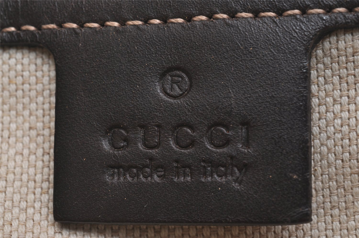 Authentic GUCCI Shoulder Cross Body Bag GG PVC Leather 201732 Brown 2343I