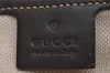 Authentic GUCCI Shoulder Cross Body Bag GG PVC Leather 201732 Brown 2343I