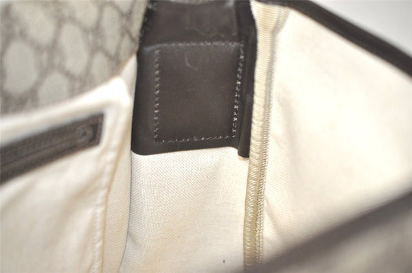 Authentic GUCCI Shoulder Cross Body Bag GG PVC Leather 201732 Brown 2343I