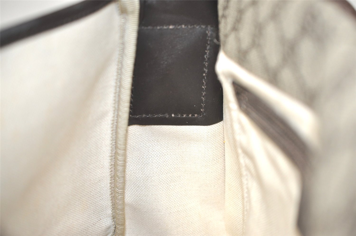 Authentic GUCCI Shoulder Cross Body Bag GG PVC Leather 201732 Brown 2343I